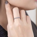 JeenMata 0.25 Carat Milgrain Band - Vintage Band - 18K White Gold Over Silver