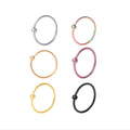 No Boundaries 20G Nose Ring Pack, 6-Pack, Women's