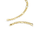 Jewelry Atelier Gold Chain Necklace Collection - 14K Solid Yellow Gold Filled Figaro Chain Necklaces for Women and Men with Different Sizes (2.8mm, 3.7mm, 4.7mm, 5.6mm)