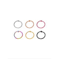 No Boundaries 20G Nose Ring Pack, 6-Pack, Women's