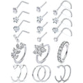 Briana Williams 20G Nose Rings for Women Surgical Steel Nose Piercing Jewelry Hoop Nose Ring