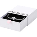 PAN-DORA Moments Heart Clasp Snake Chain Bracelet - Charm Bracelet - Compatible Moments Charms - Comes with Gift Box
