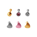 No Boundaries 20G Nose Ring Multi Pack, 6-Piece Set