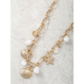 Time and Tru Goldtone Coastal Charm Necklace, 1 Piece