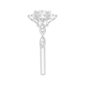 Brilliance Fine Jewelry Marquise 1/4 Carat Lab Grown Diamond Bridal Ring in Sterling Silver