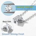 Silvora Women's Cubic Zirconia Initial Necklaces Sterling Silver Pendant Jewelry Gifts, Letter A