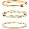 JLMMEN Stackable Gold Rings for Women Non Tarnish, Dainty 14K Real Gold Diamond Rings Set Thumb Fashion Thin Cubic Zirconia Ring Simple Unique Statement Rings Gold Jewlery Women 5/6/7/8/9/10