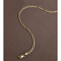 Jewelry Atelier Gold Chain Necklace Collection - 14K Solid Yellow Gold Filled Figaro Chain Necklaces for Women and Men with Different Sizes (2.8mm, 3.7mm, 4.7mm, 5.6mm)